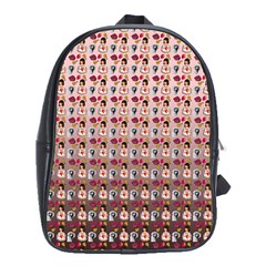 Valentine Girl Pink Ombre School Bag (XL)