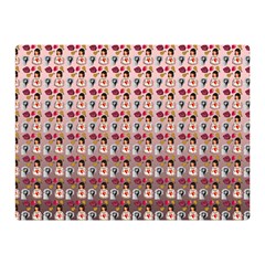 Valentine Girl Pink Ombre Double Sided Flano Blanket (mini)  by snowwhitegirl