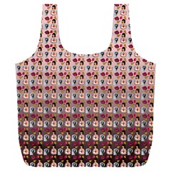 Valentine Girl Pink Ombre Full Print Recycle Bag (xxl) by snowwhitegirl