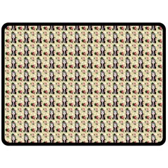 Chrix Pat Beige Fleece Blanket (large)  by snowwhitegirl