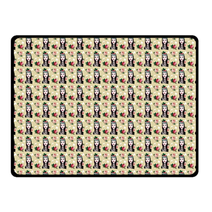 Chrix Pat Beige Fleece Blanket (Small)