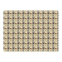 Chrix Pat Beige Double Sided Flano Blanket (mini)  by snowwhitegirl