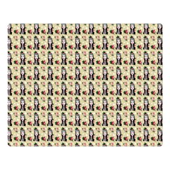 Chrix Pat Beige Double Sided Flano Blanket (large)  by snowwhitegirl