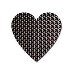 Chrix Pat Black Heart Magnet by snowwhitegirl