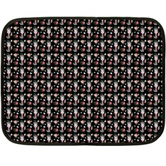 Chrix Pat Black Double Sided Fleece Blanket (mini)  by snowwhitegirl