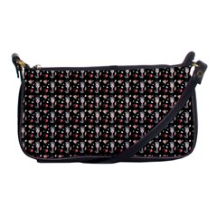 Chrix Pat Black Shoulder Clutch Bag