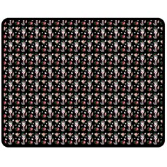 Chrix Pat Black Double Sided Fleece Blanket (medium)  by snowwhitegirl