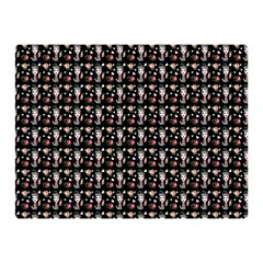 Chrix Pat Black Double Sided Flano Blanket (mini)  by snowwhitegirl