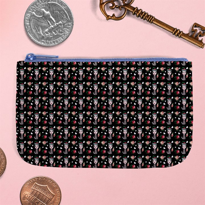 Chrix Pat Black Large Coin Purse