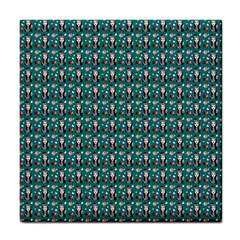 Chrix Pat Teal Tile Coaster by snowwhitegirl