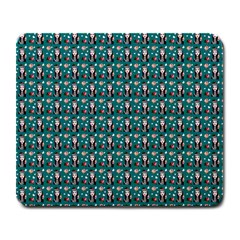 Chrix Pat Teal Large Mousepads by snowwhitegirl