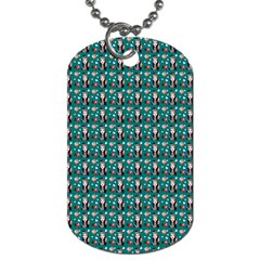 Chrix Pat Teal Dog Tag (two Sides) by snowwhitegirl