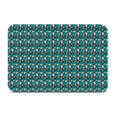 Chrix Pat Teal Plate Mats by snowwhitegirl