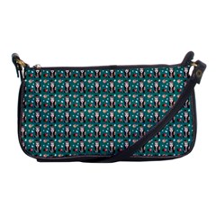 Chrix Pat Teal Shoulder Clutch Bag by snowwhitegirl