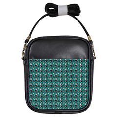 Chrix Pat Teal Girls Sling Bag