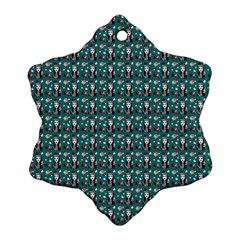 Chrix Pat Teal Ornament (snowflake) by snowwhitegirl