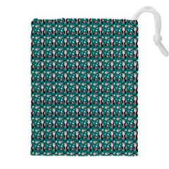 Chrix Pat Teal Drawstring Pouch (4xl) by snowwhitegirl