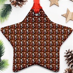 Chrix Pat Russet Ornament (star)