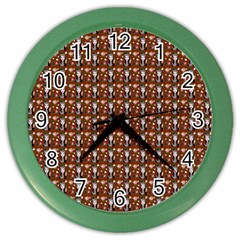 Chrix Pat Russet Color Wall Clock