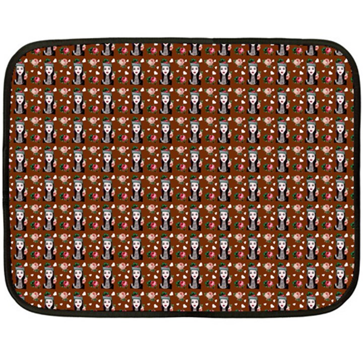 Chrix Pat Russet Double Sided Fleece Blanket (Mini) 