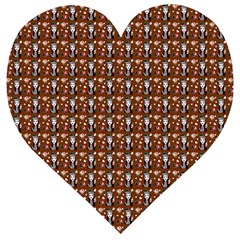 Chrix Pat Russet Wooden Puzzle Heart by snowwhitegirl