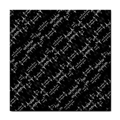 Black And White Ethnic Geometric Pattern Tile Coaster