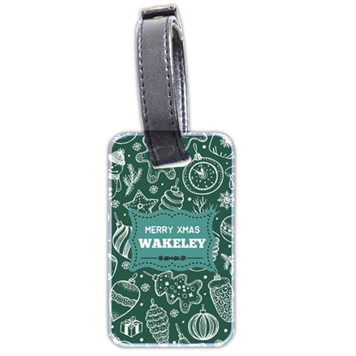 xmas Luggage Tag (Two Sides)