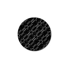 Black And White Ethnic Geometric Pattern Golf Ball Marker (4 Pack) by dflcprintsclothing