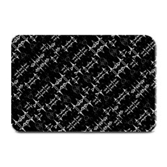 Black And White Ethnic Geometric Pattern Plate Mats