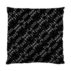 Black And White Ethnic Geometric Pattern Standard Cushion Case (One Side)