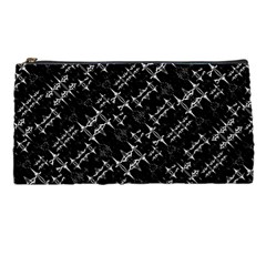 Black And White Ethnic Geometric Pattern Pencil Cases by dflcprintsclothing