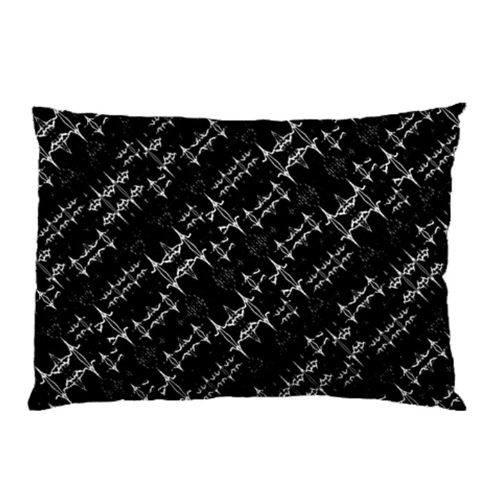 Black And White Ethnic Geometric Pattern Pillow Case