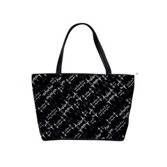 Black And White Ethnic Geometric Pattern Classic Shoulder Handbag by dflcprintsclothing