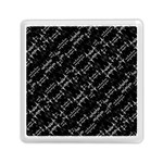 Black And White Ethnic Geometric Pattern Memory Card Reader (Square) Front