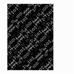 Black And White Ethnic Geometric Pattern Small Garden Flag (two Sides) by dflcprintsclothing