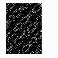 Black And White Ethnic Geometric Pattern Large Garden Flag (Two Sides)