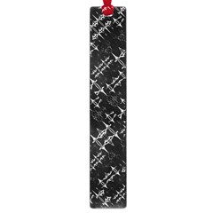 Black And White Ethnic Geometric Pattern Large Book Marks by dflcprintsclothing