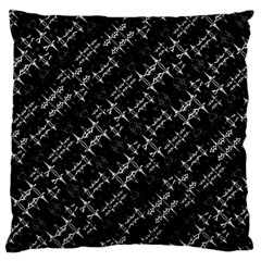 Black And White Ethnic Geometric Pattern Standard Flano Cushion Case (one Side) by dflcprintsclothing