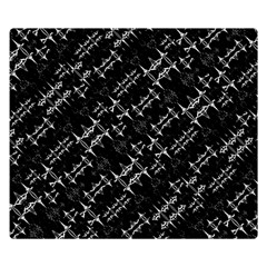 Black And White Ethnic Geometric Pattern Double Sided Flano Blanket (small)  by dflcprintsclothing