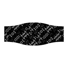 Black And White Ethnic Geometric Pattern Stretchable Headband by dflcprintsclothing