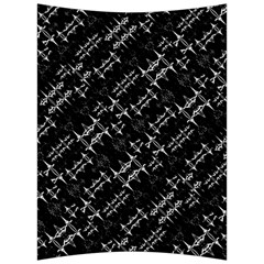 Black And White Ethnic Geometric Pattern Back Support Cushion by dflcprintsclothing