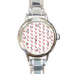 Create Your Own Custom Online Full Print Blank Template Round Italian Charm Watch Front