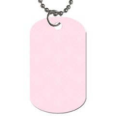 Create Your Own Custom Online Full Print Blank Template Pink Bachelorette With Subtle Damask Floral Dog Tag (one Side)