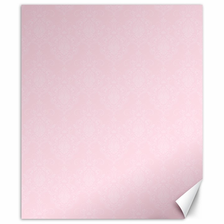 Create Your Own Custom Online Full Print Blank Template Pink Bachelorette With Subtle Damask Floral Canvas 20  x 24 