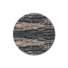 Surface Texture Print Rubber Round Coaster (4 Pack)  by dflcprintsclothing