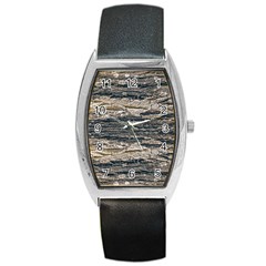 Surface Texture Print Barrel Style Metal Watch by dflcprintsclothing