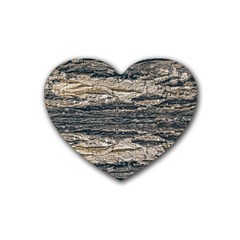 Surface Texture Print Heart Coaster (4 Pack)  by dflcprintsclothing