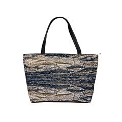 Surface Texture Print Classic Shoulder Handbag