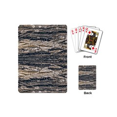 Surface Texture Print Playing Cards Single Design (mini) by dflcprintsclothing