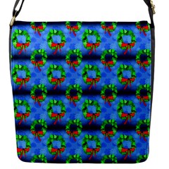 Christmas Wreath Flap Closure Messenger Bag (s) by bloomingvinedesign